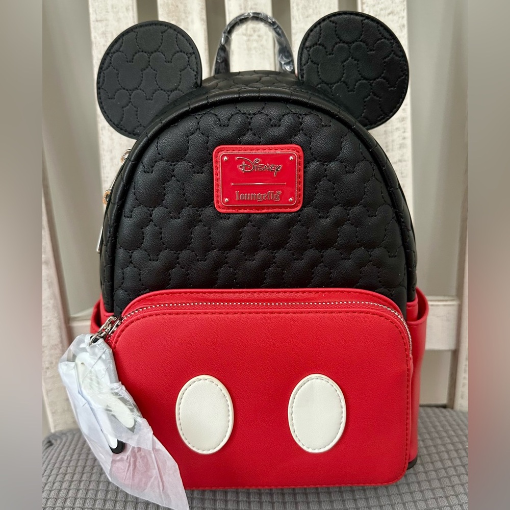 Loungefly Disney Mickey Mouse Quilted Cosplay Mini Backpack